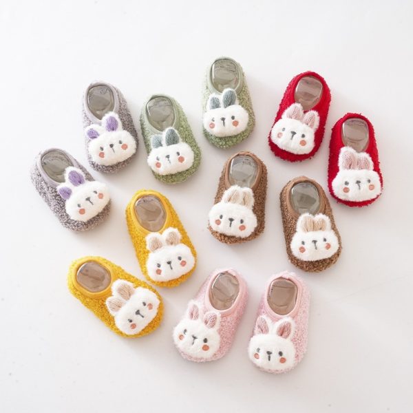 Cute Rabbit Autumn And Winter Room Socks - Image 8