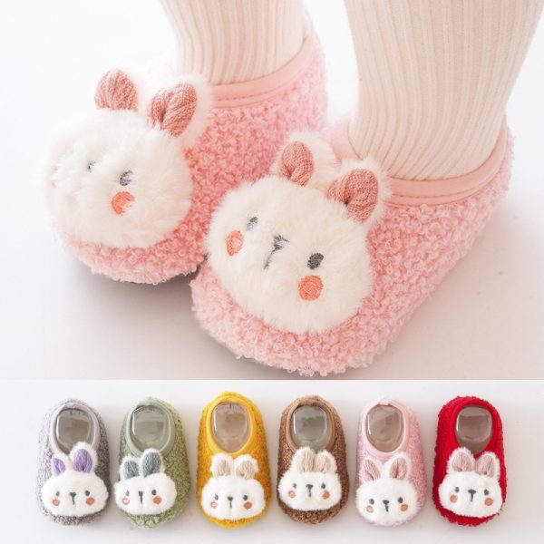 Cute Rabbit Autumn And Winter Room Socks - Image 10