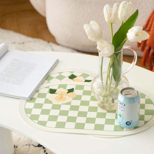 Nordic Heat Insulation Waterproof Oil-proof Leather Placemat - Image 6