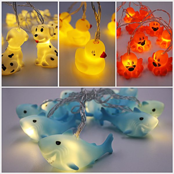 Vinyl animal led light string