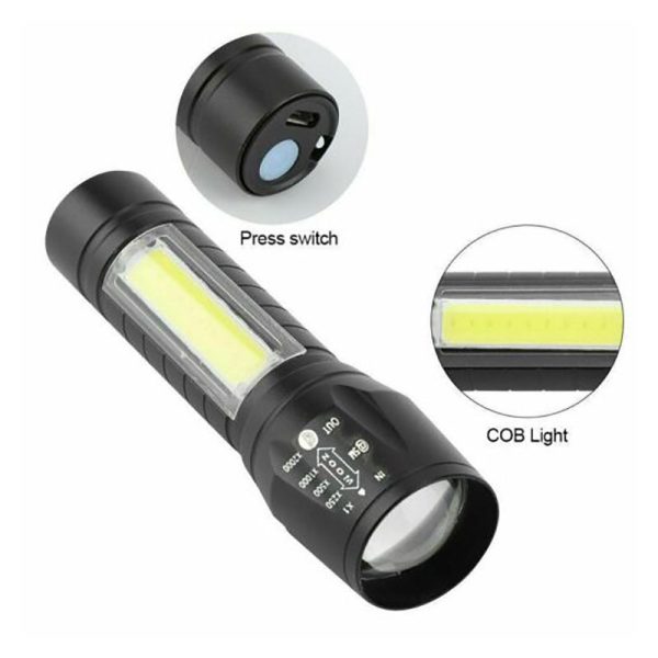 Mini Zoom Work Light Can Stretch LED Flashlight