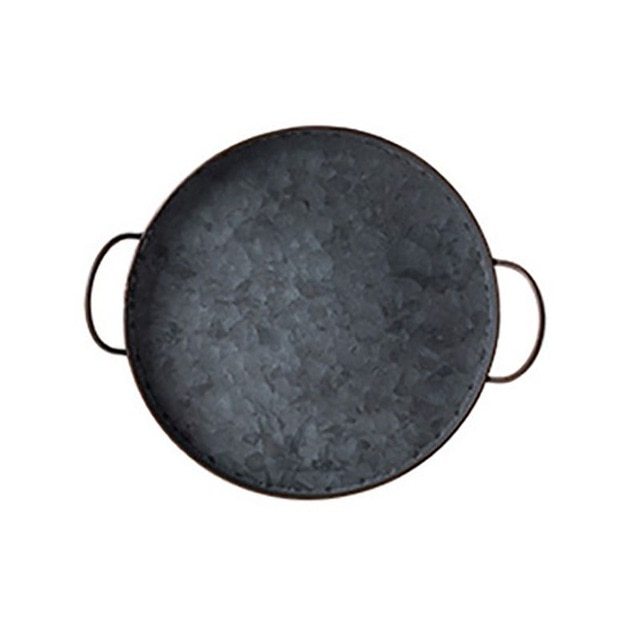 Wrought iron double ear high side tray