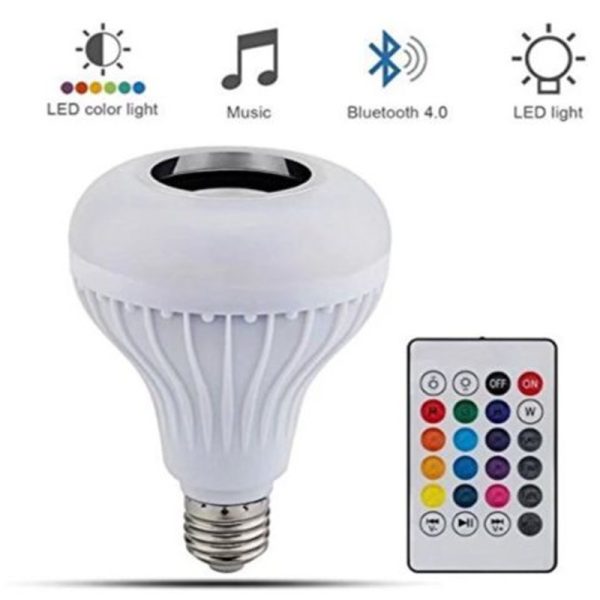 Intelligent seven-color bluetooth wireless with remote control audio bulb bubble lamp