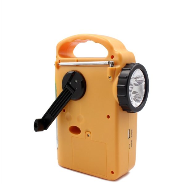 Hand-cranked radio emergency light - Image 3