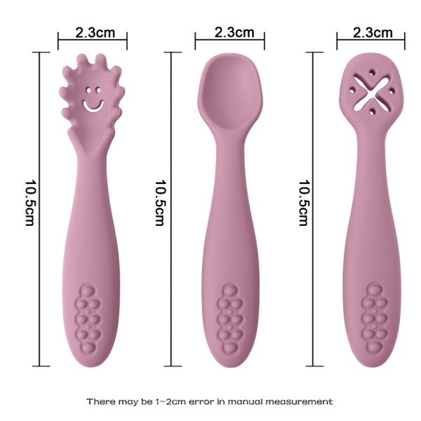 3 Silicone Spoons and Forks Baby Cutlery - Image 7