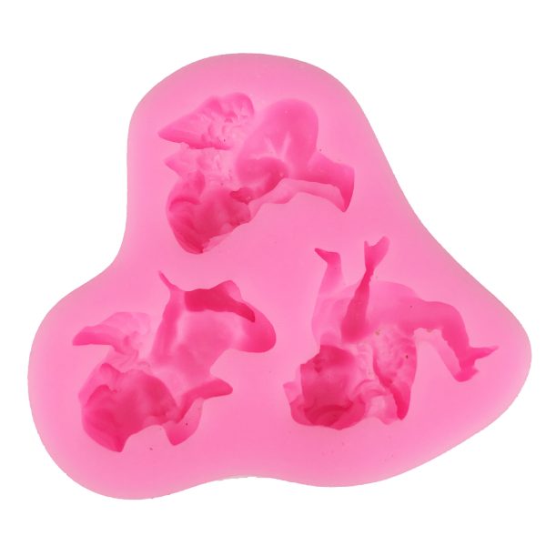 Three angel cake silicone mold decoration tools - Image 2