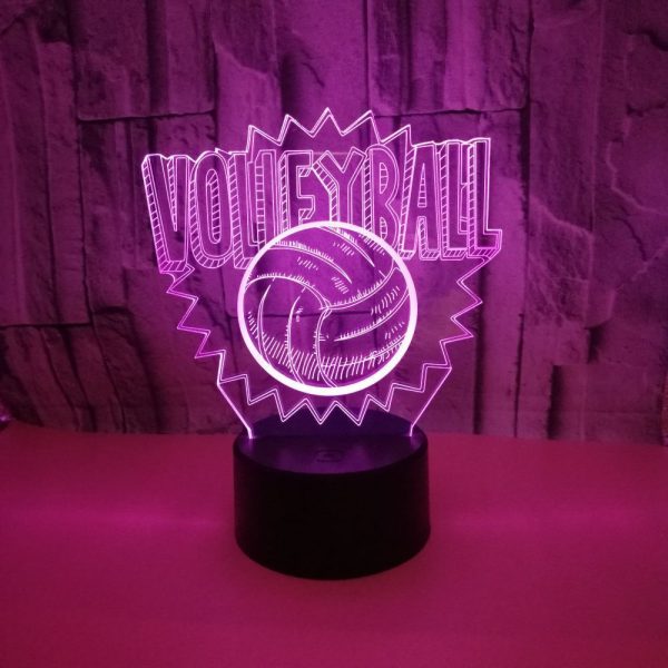 Volleyball 3d led night light - Image 4