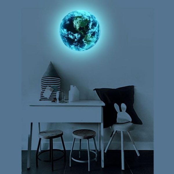 Glow In The Dark 3D Earth Wall Sticker FREE GLOBAL SHIPPING - Image 3