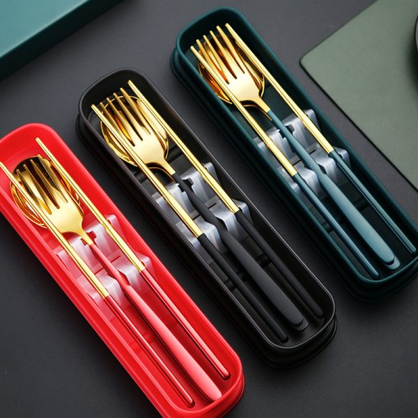 Stainless Steel Portable Tableware Korean Style