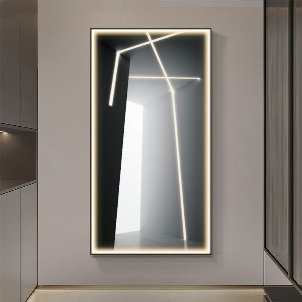 Aisle Vertical Wall Art Led Lights Entrance Decoration - Image 3