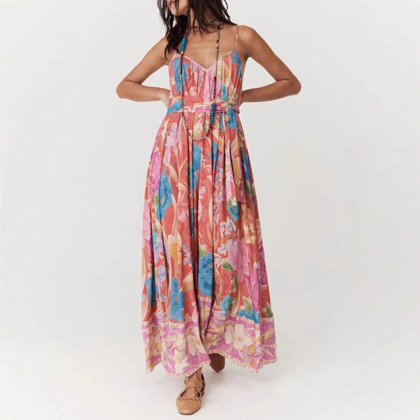 Positioning Printing Slip Dress Loose - Image 3