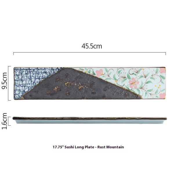 Sushi Long Fish Dish Sashimi Dim Sum Plate - Image 9