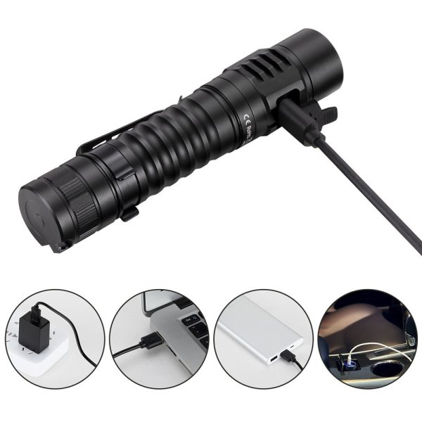 Portable Strong Light C-port Direct Charging Flashlight - Image 3