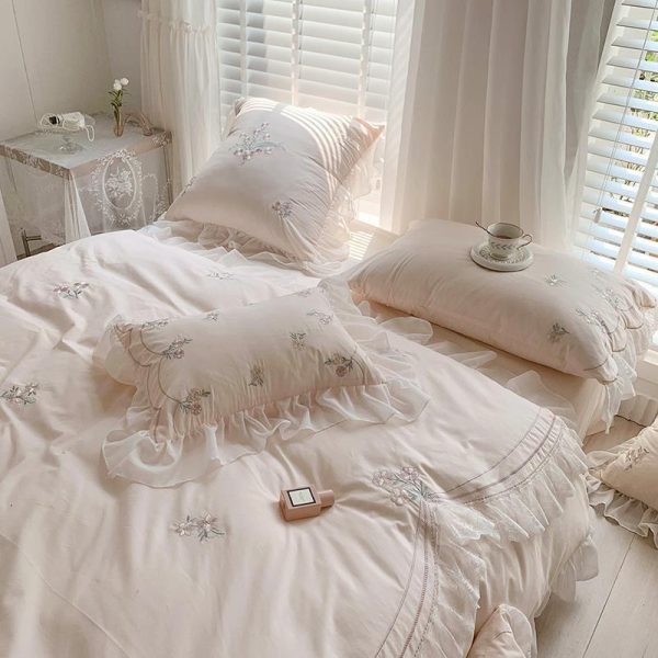 All Cotton Washed Cotton Four-piece Bedding Set - Image 4