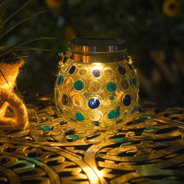 Solar Decorative Wave Point Outdoor Waterproof Small Night Light - Image 6