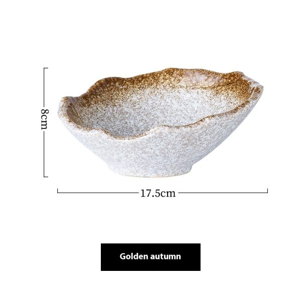 Creative Irregular Ceramic Bowl Fruit Salad Bowl - Image 6