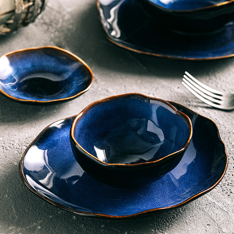 Retro Domestic Irregular Tableware Abnormal-shape Bowl