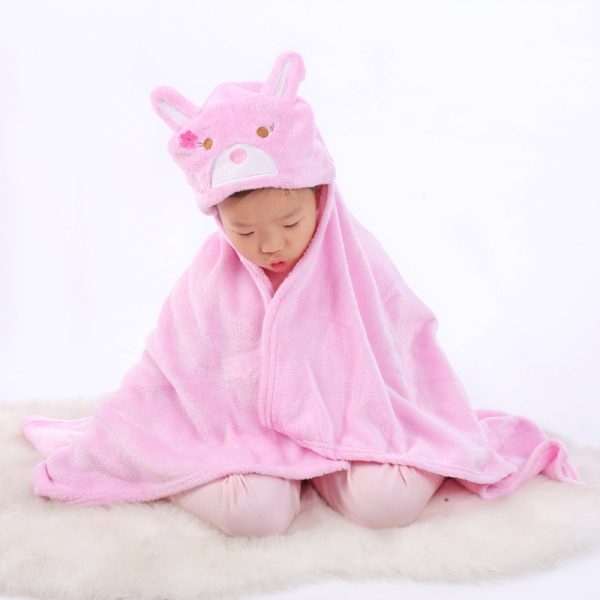 Hood Bath Towel For Kids Baby Bathrobe Cute Animal Towel - Image 3