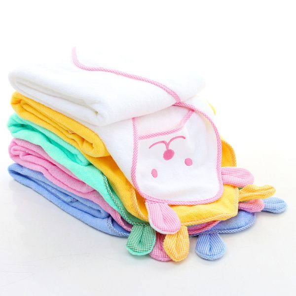 Cartoon embroidered bear cotton children's bath towel - Image 2