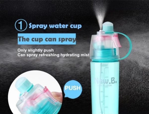 Spray Water Bottle 600ML Sports Cycling Mist Spray Water Bottle - Image 2