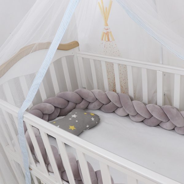 Baby Bumper Bed Braid Knot Pillow Cushion Bumper for Infant cuna Bebe lit Crib Protector Cot Bumper Room Decor - Image 9