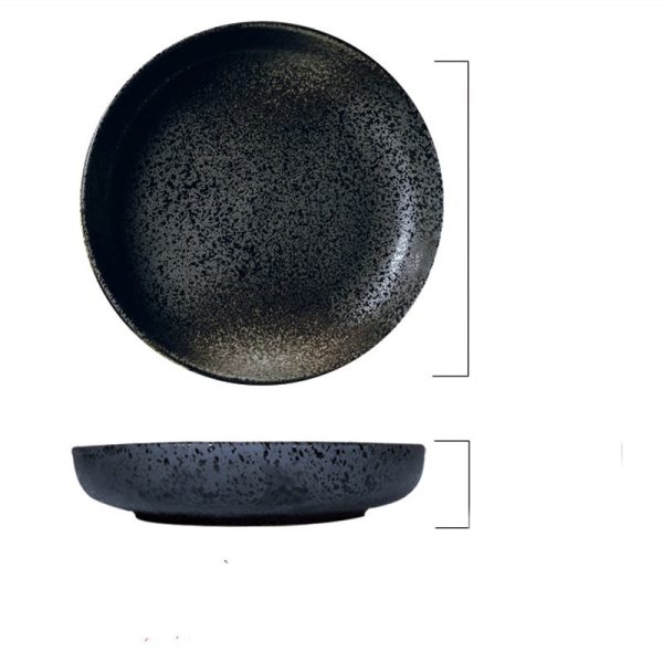 Japanese-style Plate Large Round Household Ceramics - Image 3