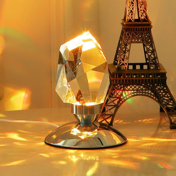 Bedroom Simple Atmosphere Diamond Crystal Table Lamp - Image 5