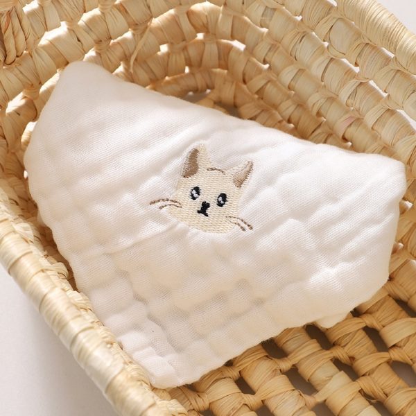 Baby Thin Cotton Class A Six-layer Gauze Small Square Saliva Towel - Image 7