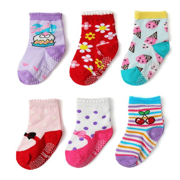 Cartoon Cotton Dispensing Non-slip Children's Socks - Image 6