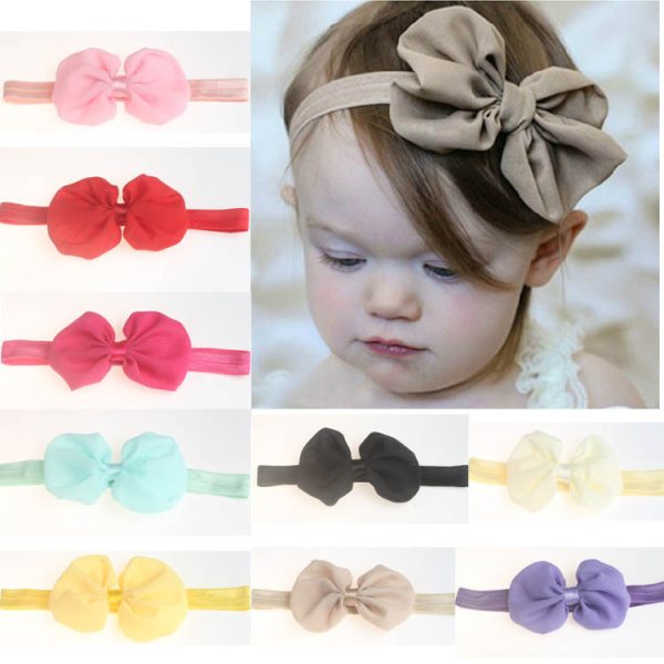 European And American Baby Chiffon Bow Children's Headband