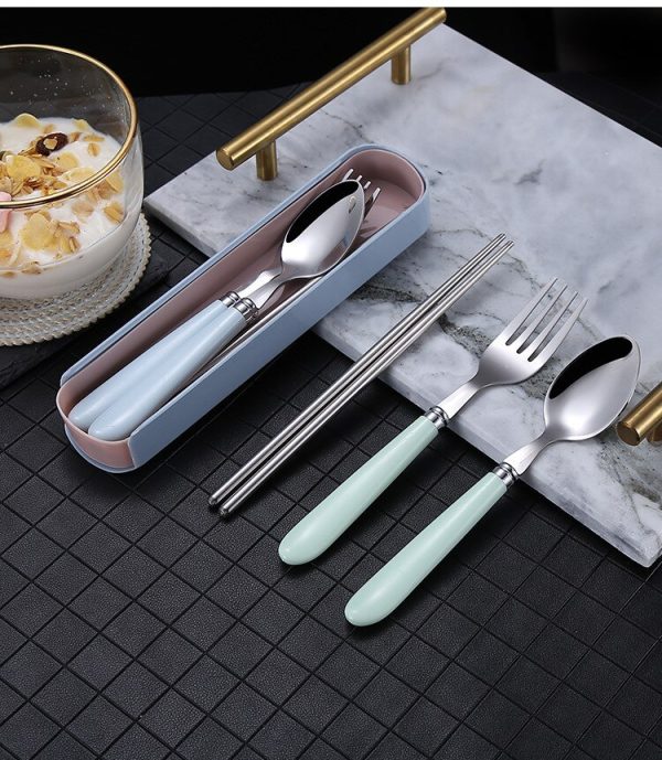 Portable Nordic Tableware Stainless Steel - Image 3