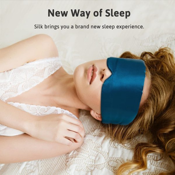 Long Sleep Shading Not Tight Ear All-inclusive Eye Shield Artificial Silk Cold Soft Eye Mask - Image 8