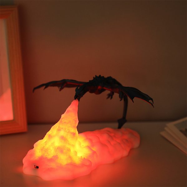 3D Printing Fire-Breathing Dragon Lamp Home Creative Night Light - Image 4