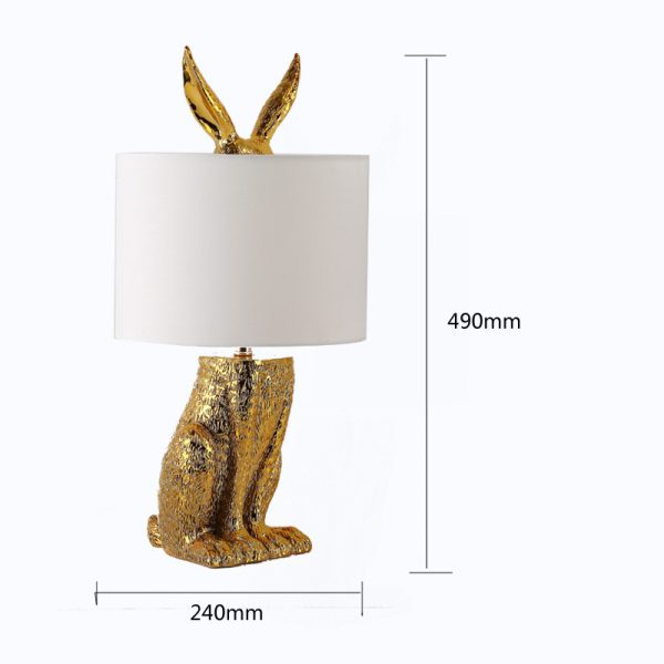 Bedroom Rabbit Table Lamp Living Room Room Bedside Lighting - Image 4