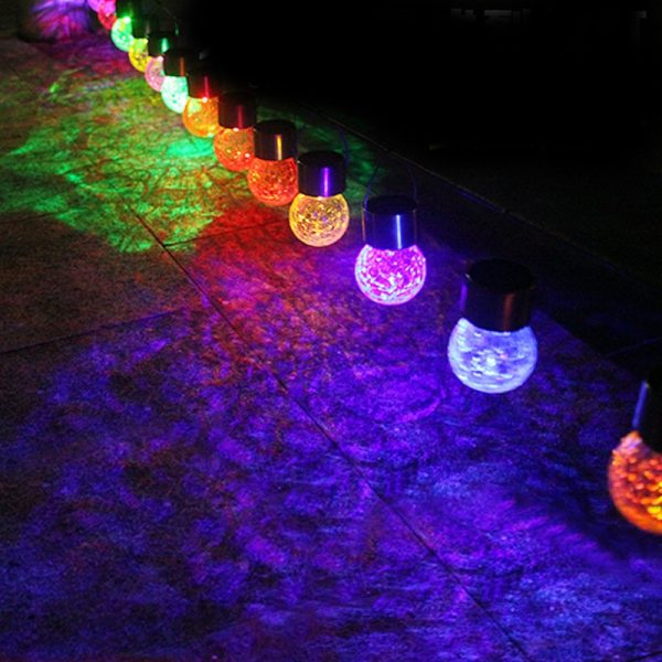 Solar cracked glass pendant light - Image 3