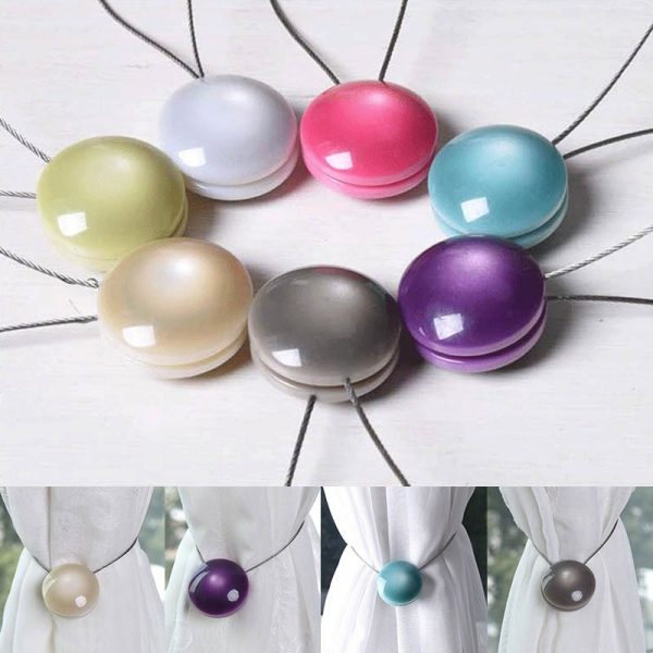 Curtain Accessories Decorative Round Buckle Stainless Steel Strap Hook - Image 2