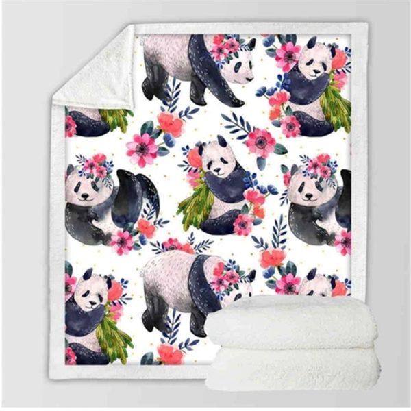 Panda series flannel blanket - Image 5