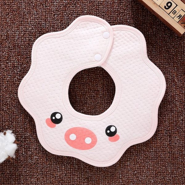 Children's Bib and Baby's Pure Cotton Waterproof Saliva Towel - Image 6