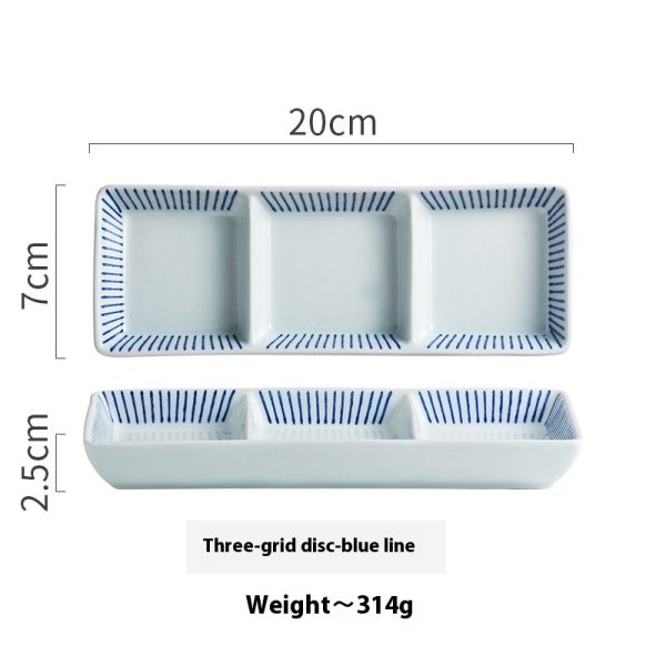 Featured Creative Style Three-grid Sushi Ceramic Disc - Image 7