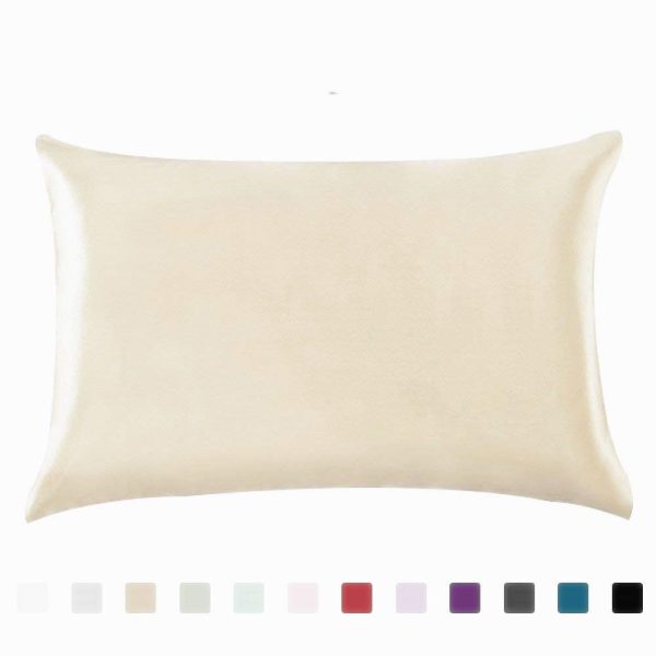 Pillowcase Satin Solid Color Simulation Silk Single Pillowcase Ice Silk Pillowcase - Image 7