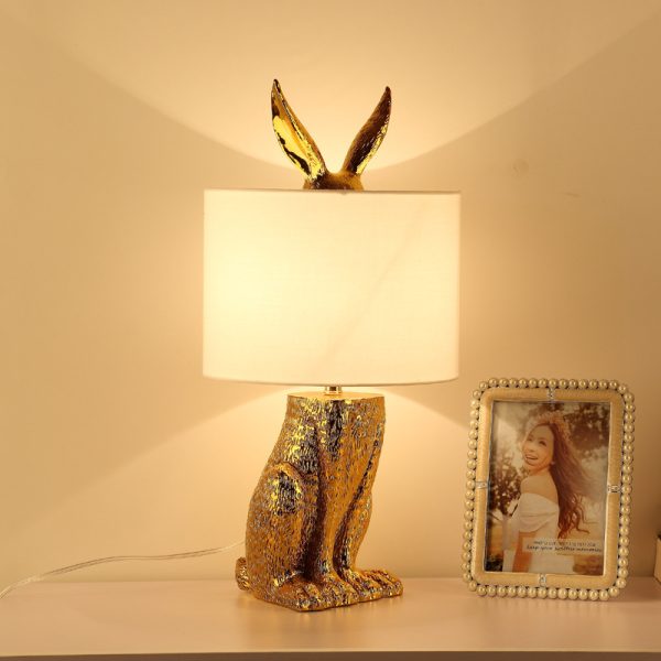 Bedroom Rabbit Table Lamp Living Room Room Bedside Lighting - Image 6