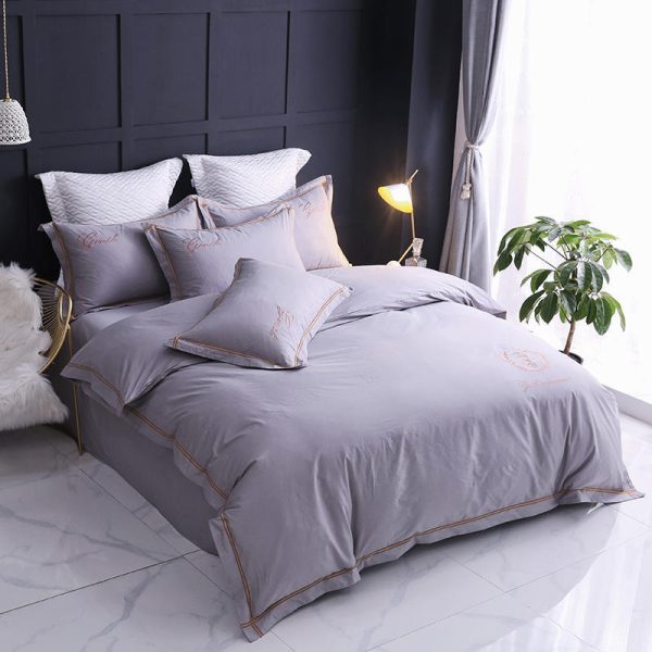 Four-piece Household Simple Cotton Bed Duvet Cover - Image 4