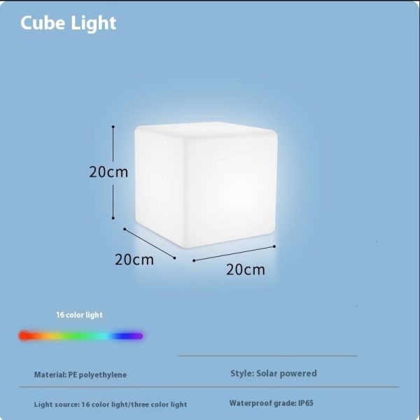 Led Stool Square Cube Light Waterproof - Image 10