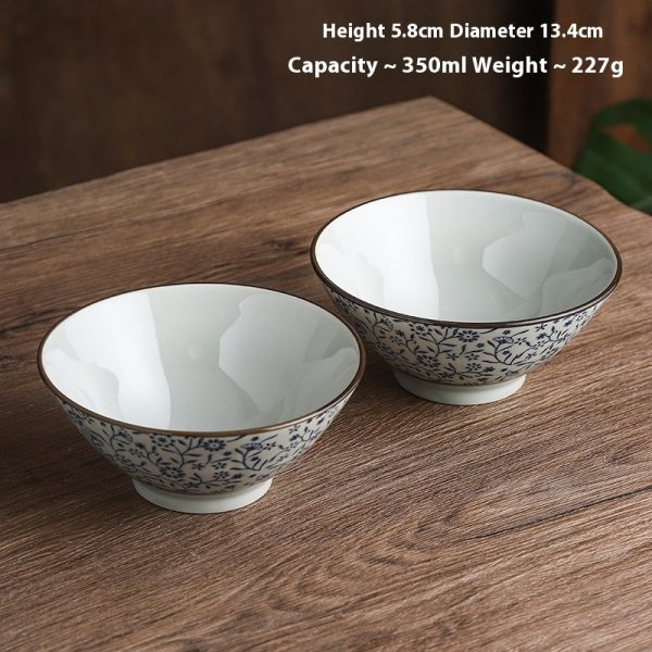 Home Homemade Underglaze Retro Ceramic Bowl - Image 9