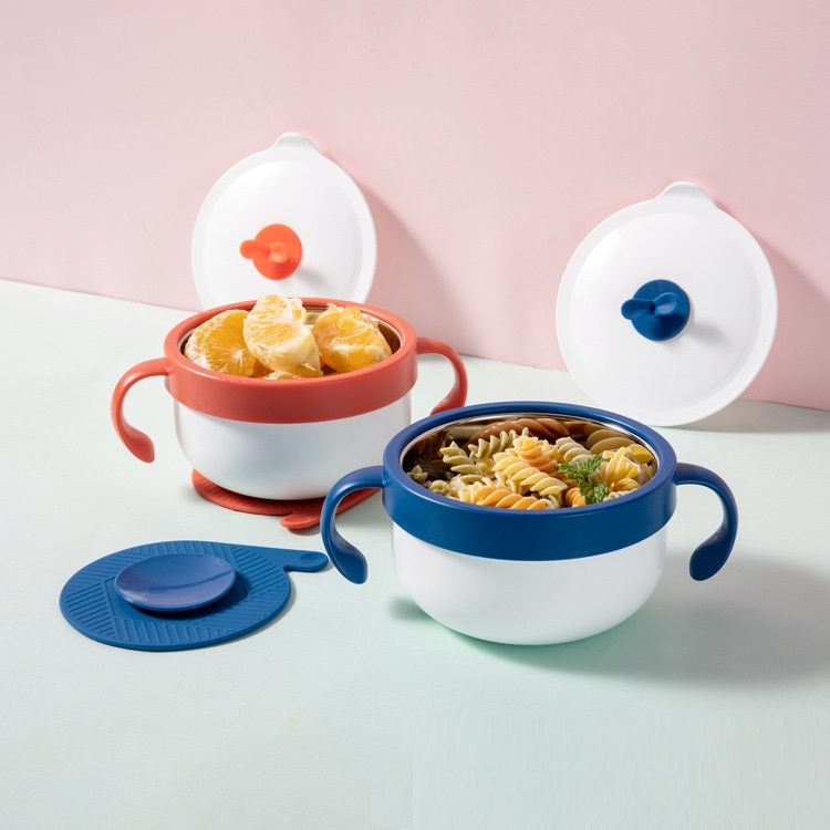 Water Injection To Keep Warm Children's Tableware Sucker Bowl
