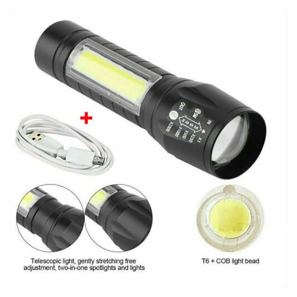 Mini Zoom Work Light Can Stretch LED Flashlight - Image 2