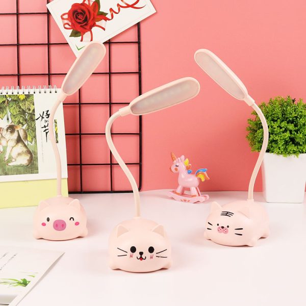 Girl heart led table lamp guard lamp