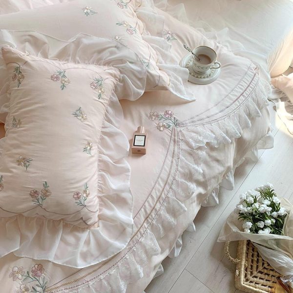 All Cotton Washed Cotton Four-piece Bedding Set - Image 8