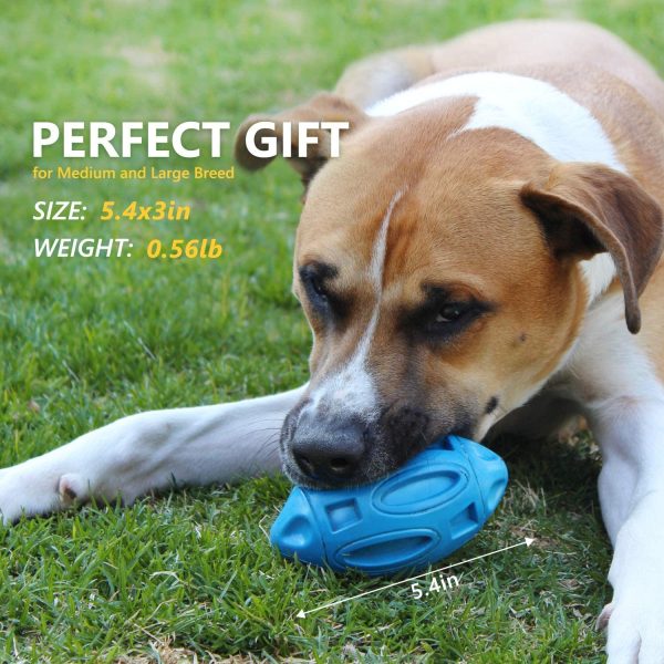 Pet Supplies Dog Toys Rubber Sounding Rugby Wear-Resistant Bite-Resistant Sounding Dog Ball - Image 3