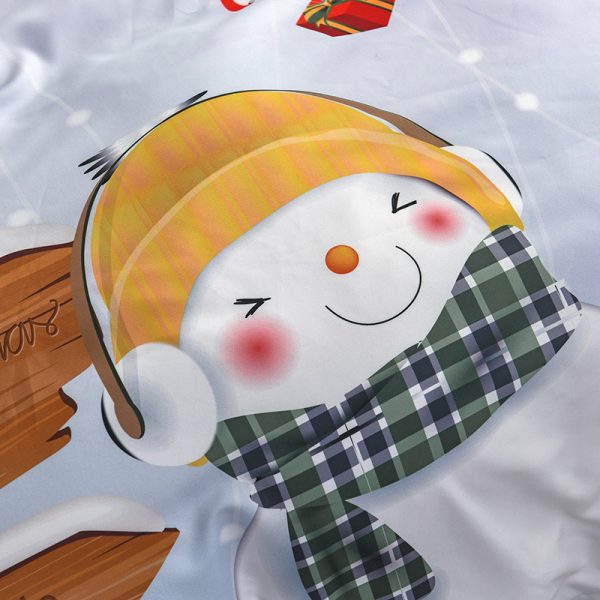 Happy Santa Claus Happy Gift 3D Digital Bed Set Of Three - Image 3